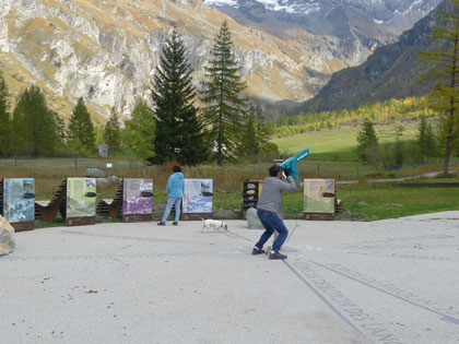 découverte des sommets avec la longue-vue