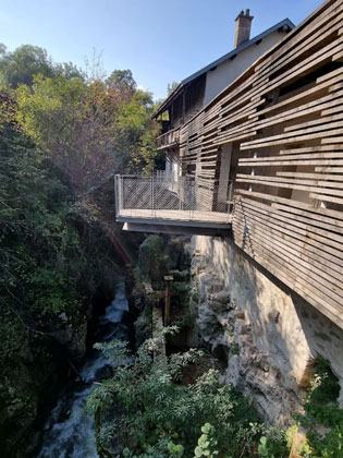 belvédère sur cascade du Sierroz